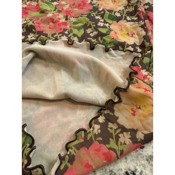 Vtg Ralph Lauren Floral Long Sleeve Mesh Top  Ruffle Y2K fairy grunge S read - Picture 7 of 16